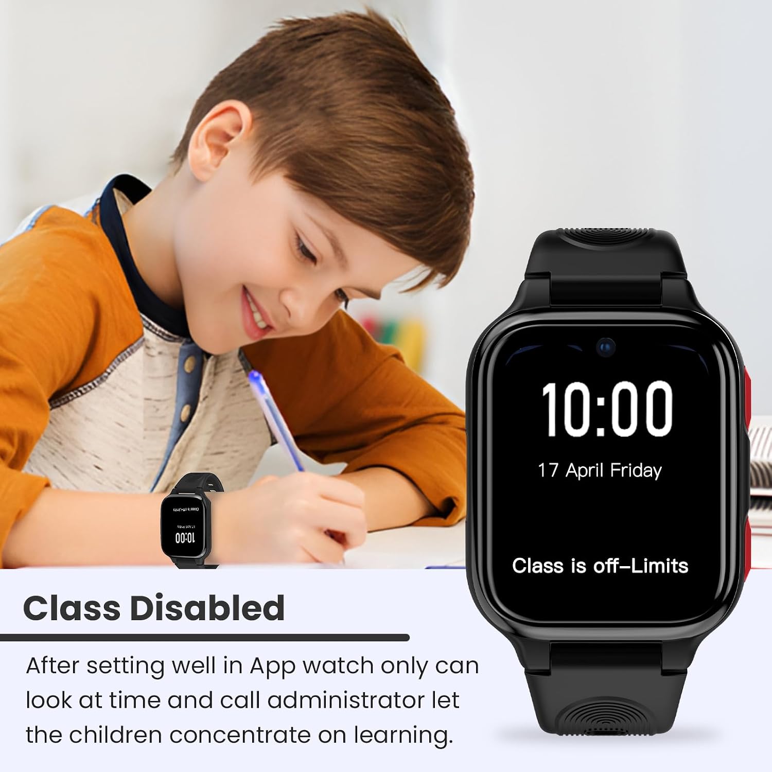 Thumbnail 3 de LAGENIO K9 Smartwatch Bambini AI con GPS, 4G e videochiamate su rete 4G, display AMOLED 1,78" e modalità scuola