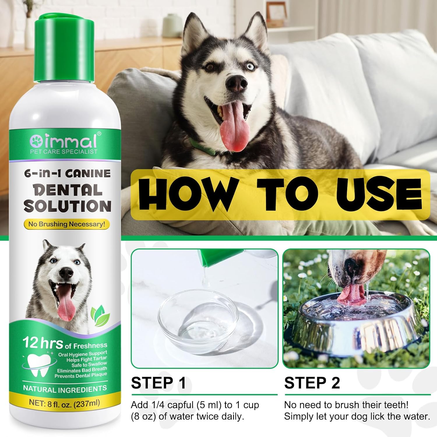 Thumbnail 3 de Dental Formula Water Additive for Dogs 237ml 🪥