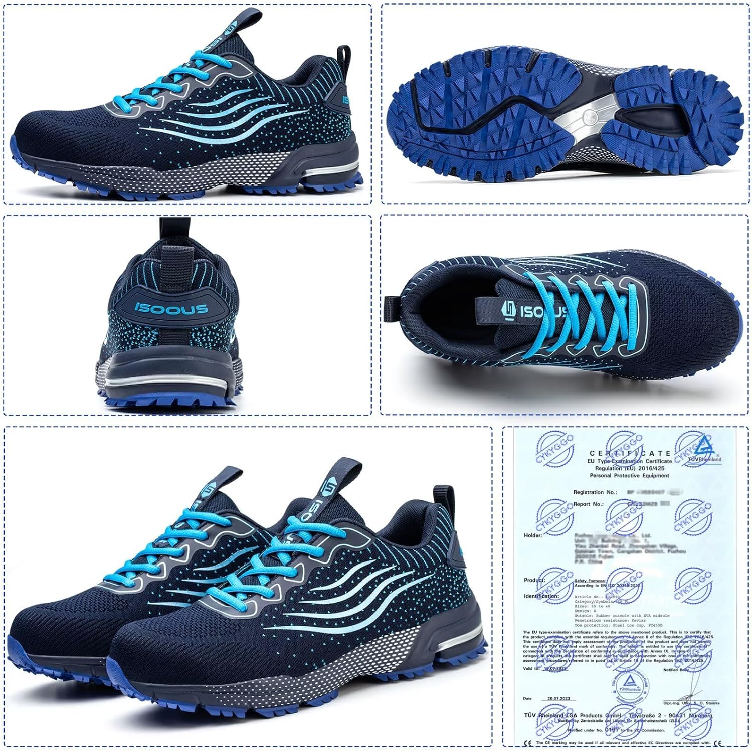Detalle 2 de CYKYGGO Chaussures de sécurité bleu 41