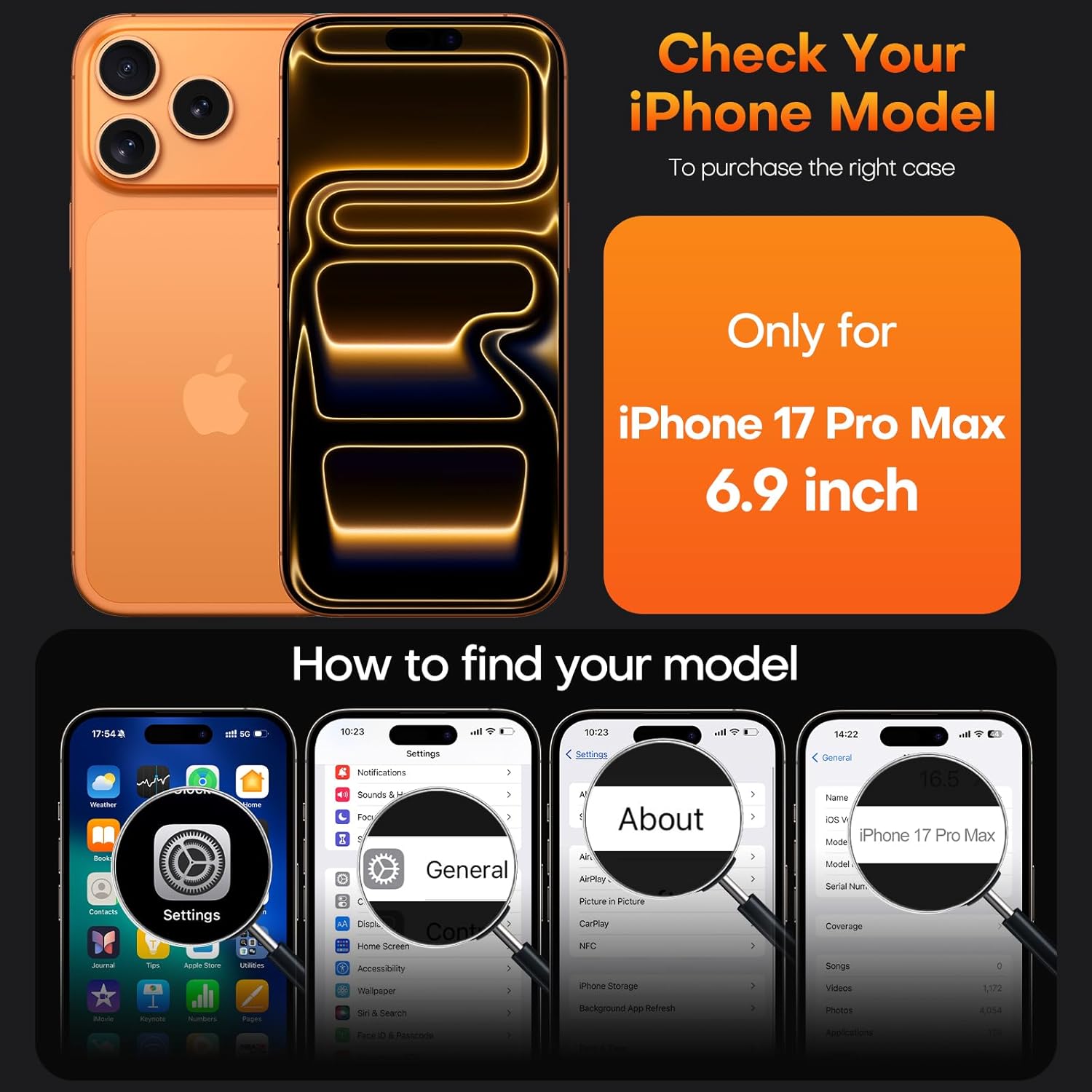 Thumbnail 6 de TAURI iPhone 17 Pro Max case with camera protection