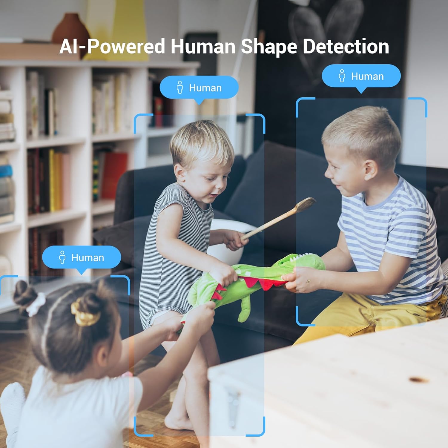 Thumbnail 1 de EZVIZ 2K Indoor WiFi Camera (C6c) with 512GB Support, Starlight Colour Night Vision, 360° Coverage, Auto Tracking and Google Control