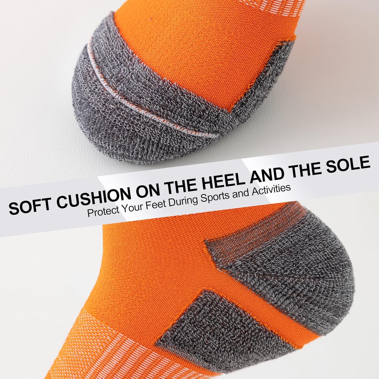 Thumbnail 5 de SockWaddles Trainer Socks for Men: 6 Pairs Cushioned Ankle Socks with Arch Support for Running, Walking, Hiking and Cycling