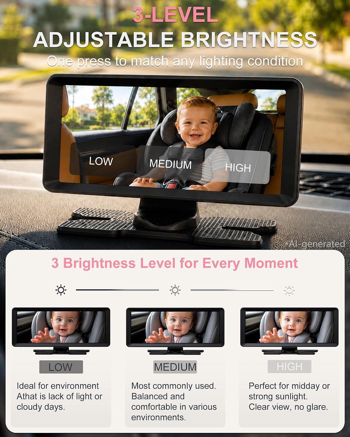 Detalle 2 de Babyvue Dual Baby Car Camera BV3 MAX