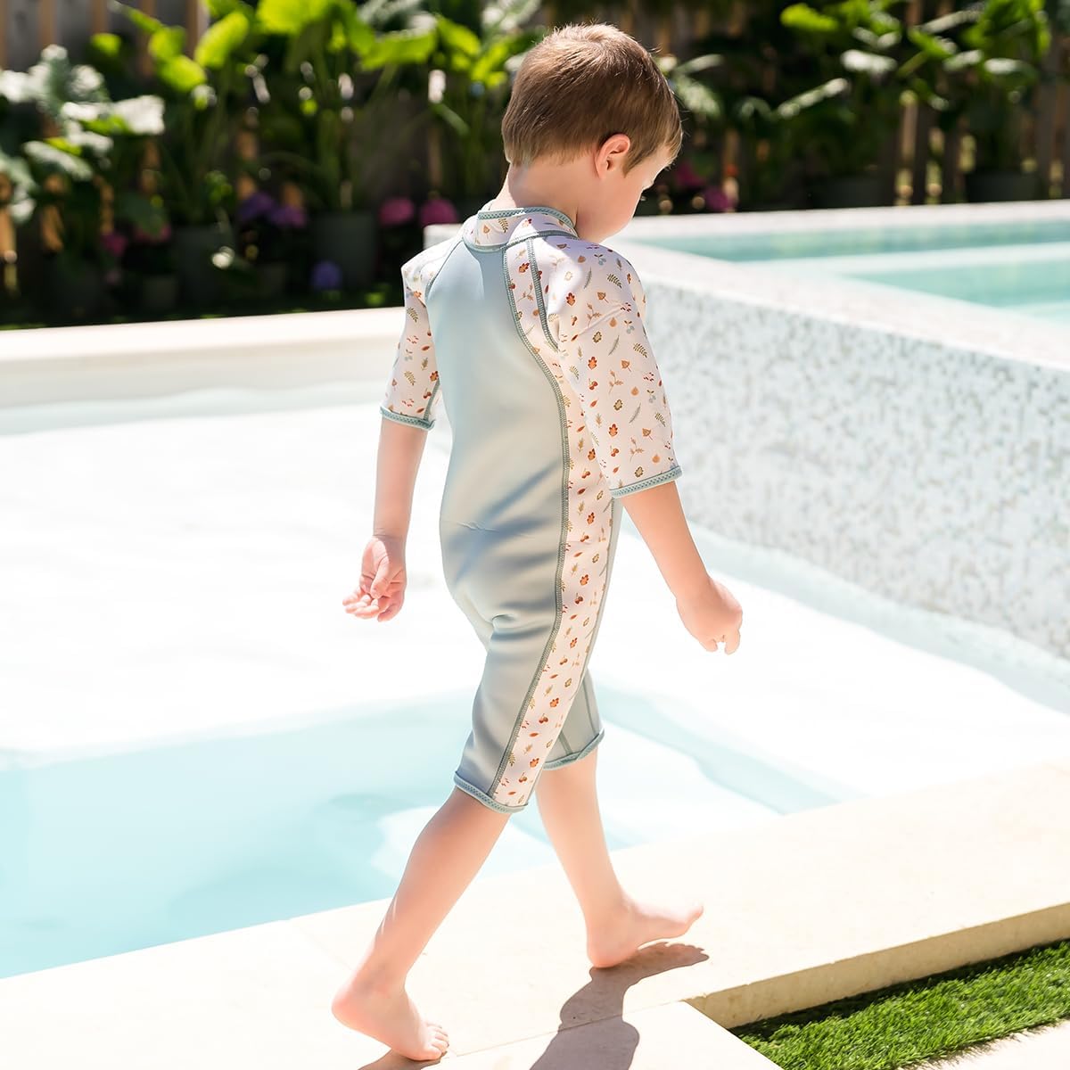 Detalle de Splash About Muta corta da bambino: neoprene con UPF50+ e zip frontale