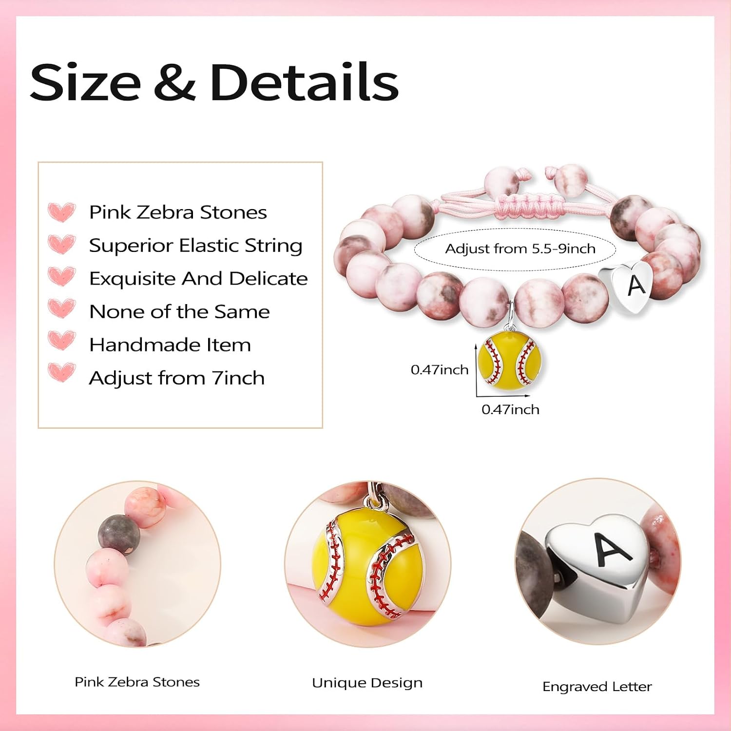 Detalle 1 de Sports Bracelet, 5.5–10-Inch Size