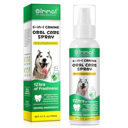 Detalle de CiAIplw Spray dental 6 en 1 para perros y gatos: cuidado bucal práctico sin cepillos
