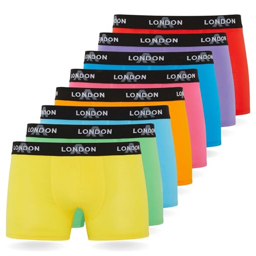 Detalle de Boxers FM London – lot de 4/8 pour hommes avec ceinture élastique, douceur et confort au quotidien