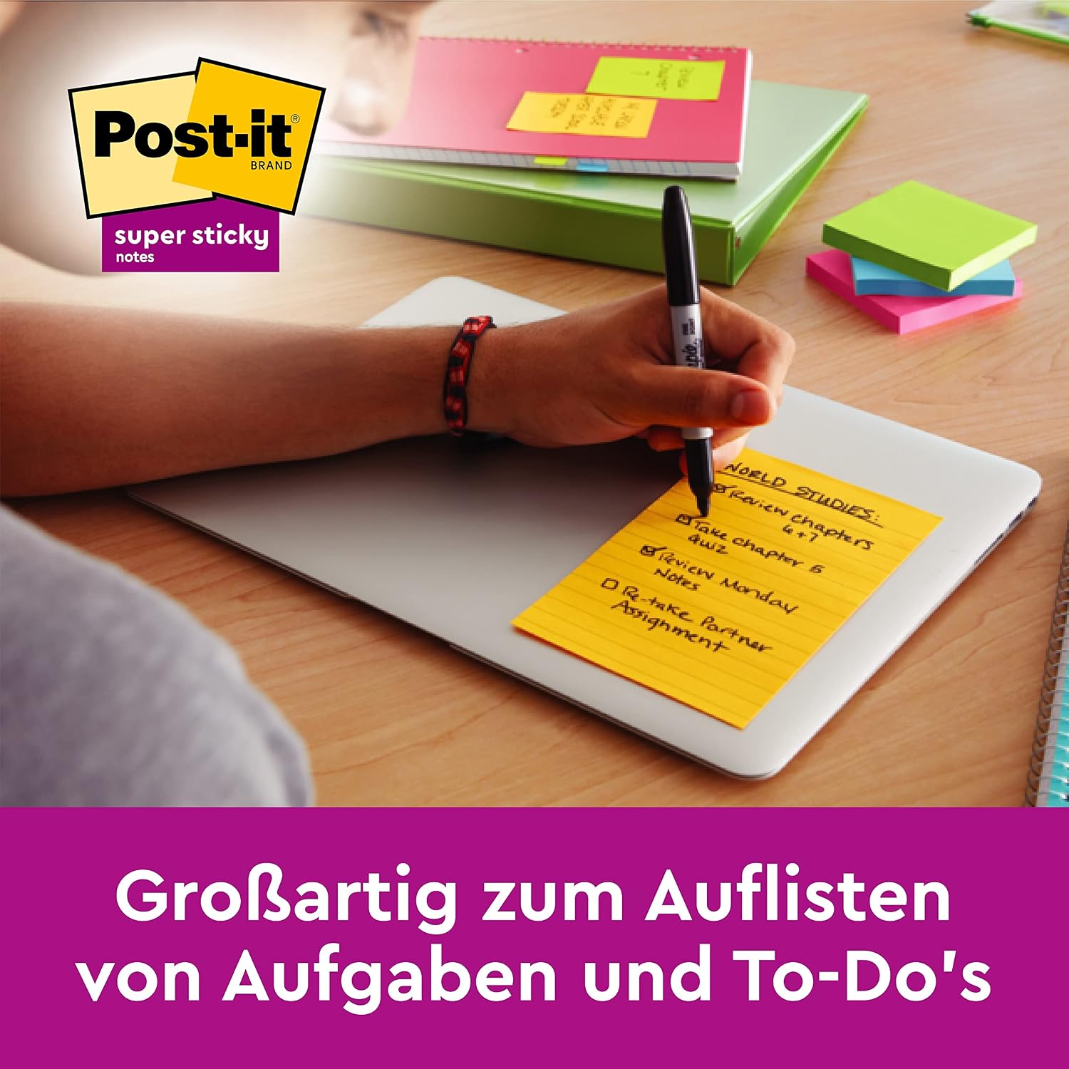 Detalle de Post-it Super Sticky Large Notes 152x101 mm