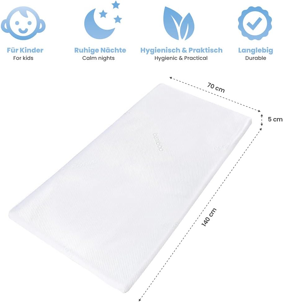 Thumbnail 5 de Dailydream Topper lettino junior 140x70 cm memory foam 5 cm – Edition Kids Standard, modello M