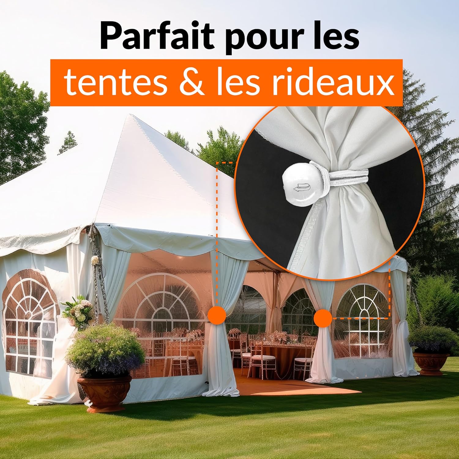 Detalle 1 de 25 Tendeurs élastique avec boule 25 pièces