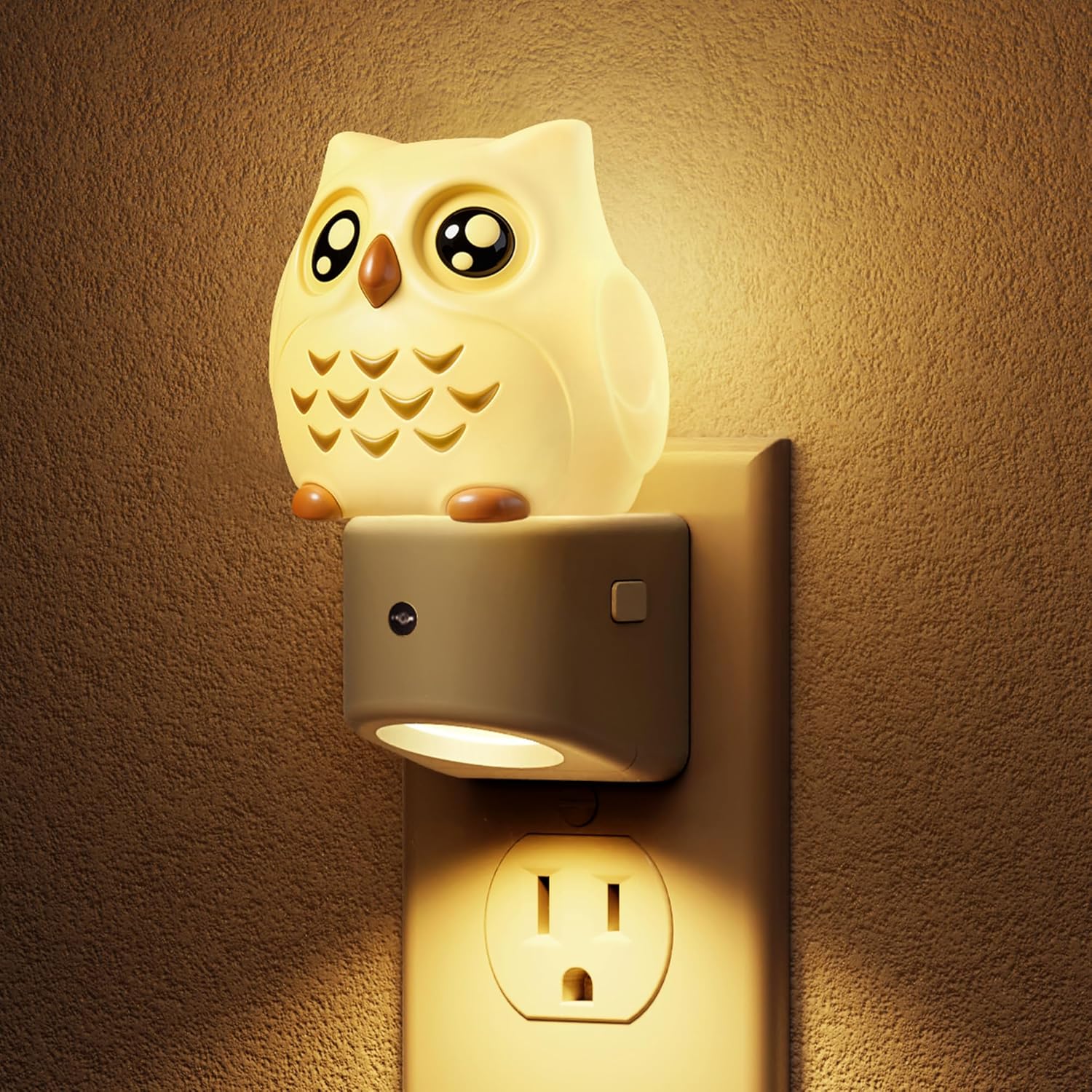 Detalle de L LOHAS LED GY15809OWUS 3D Owl Plug-In Night Light with RGB Modes