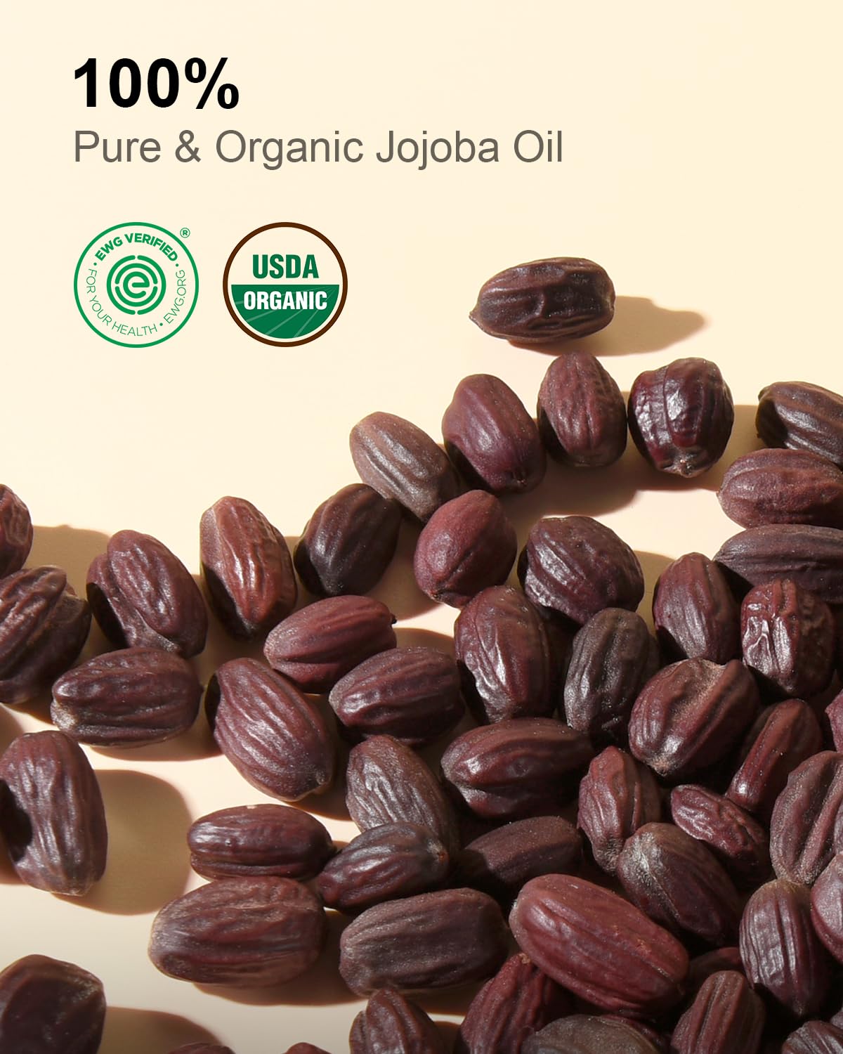 Detalle 2 de Yoken Organic Jojoba Oil (USDA Certified) — 16 fl oz Cold-Pressed, Unrefined, Hexane-Free