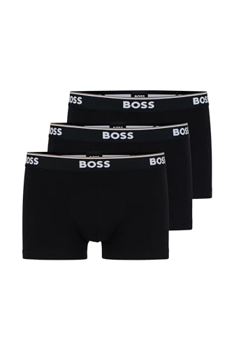 Detalle de BOSS Trunk 3P Power Caleçon Boxeur, Noir 1, S Homme