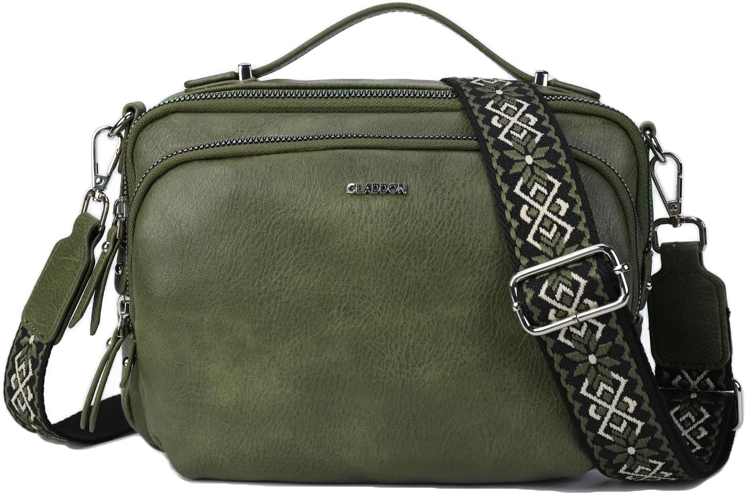 Detalle de Gladdon Borsa Tracolla 3 Scomparti Jacquard