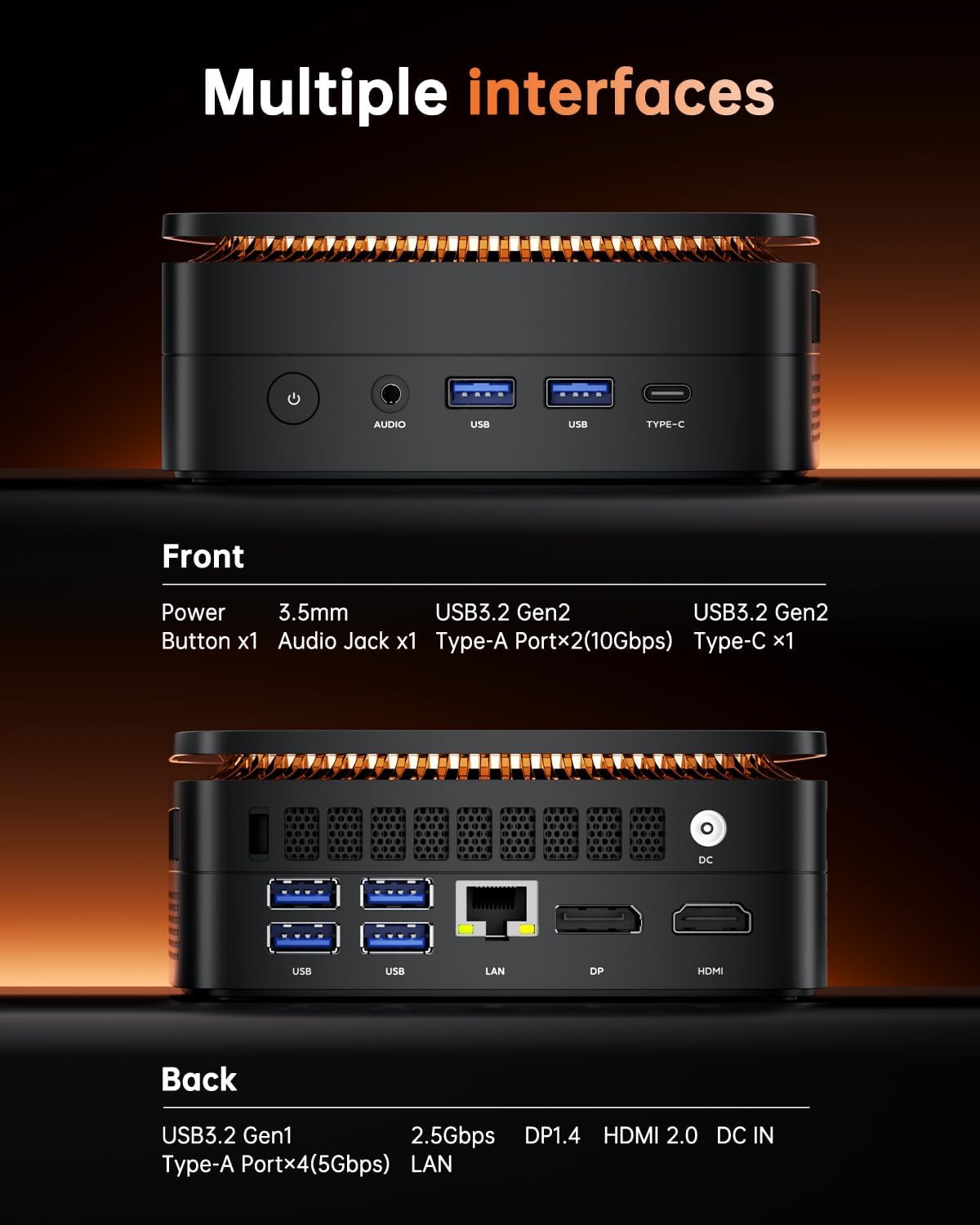 Thumbnail 6 de NiPoGi Hyper H1 Mini PC with Ryzen 7 6800