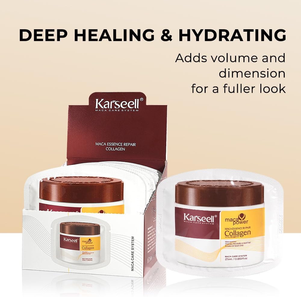Thumbnail 4 de Karseell Collagen Masque Cheveux – Réparation Intense (25 ml) pour cheveux secs et abîmés