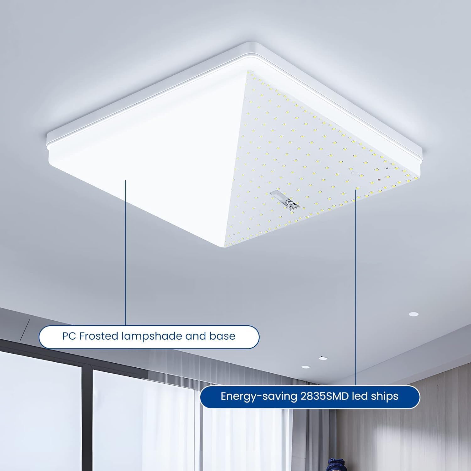 Thumbnail 2 de EASY EAGLE LED Deckenleuchte 48W – 4800 lm, 6500K, IP44, flimmerfrei