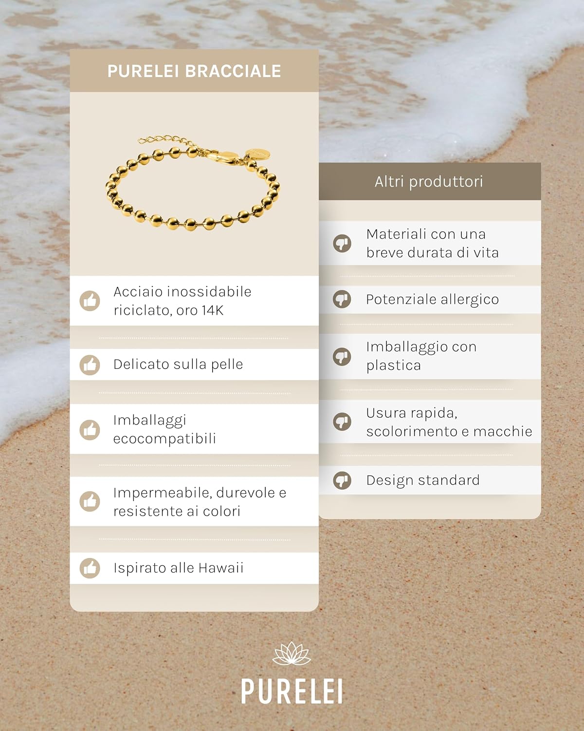 Thumbnail 3 de Purelei Anxiety Bubble Bracciale 16 19 cm