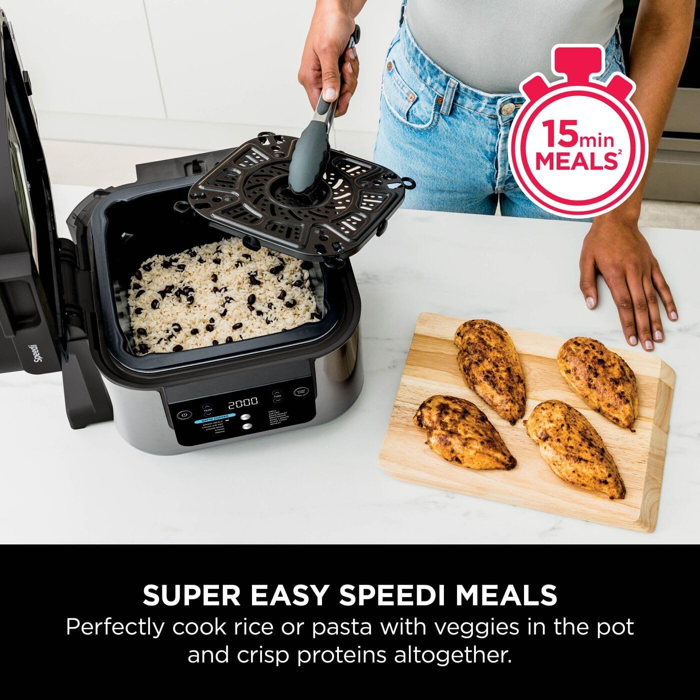 Thumbnail 3 de Ninja Speedi 12-in-1 Multi-Cooker, Air Fryer & Slow Cooker (Grey) ON500UK