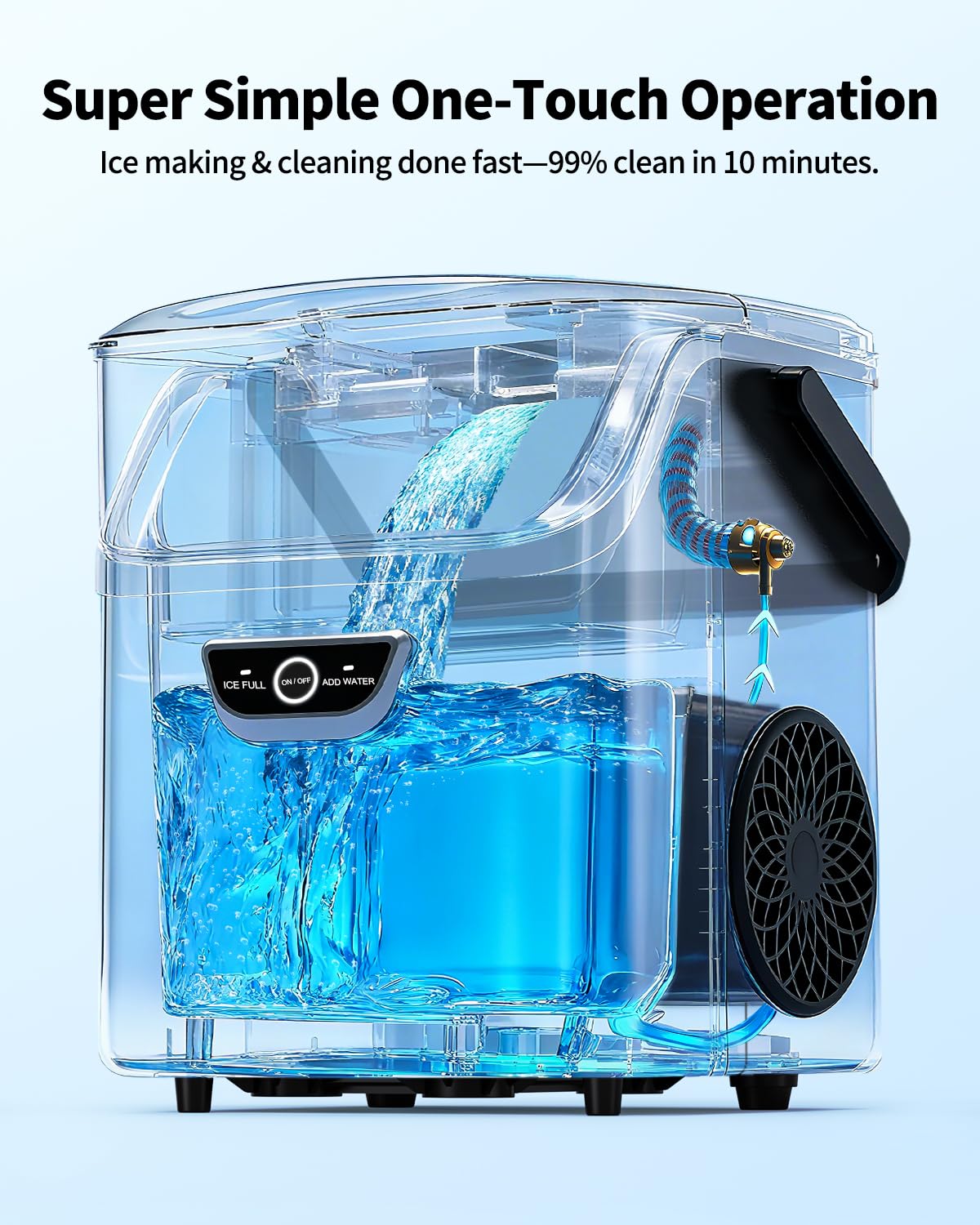 Detalle 2 de SenCre Nugget Ice Maker, 40 lb Daily Capacity
