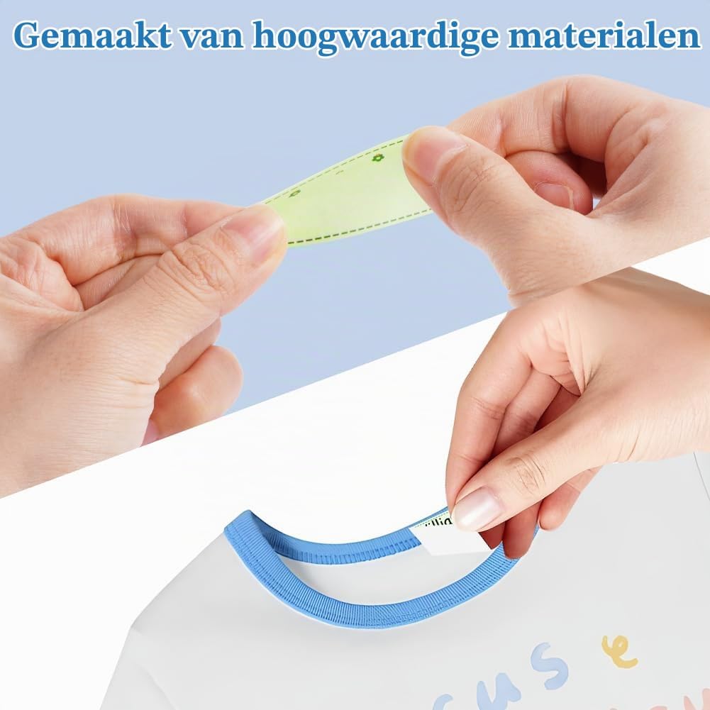 Detalle de ANOMM 20649469031 naamstickers voor kleding, 90 stuks van PET