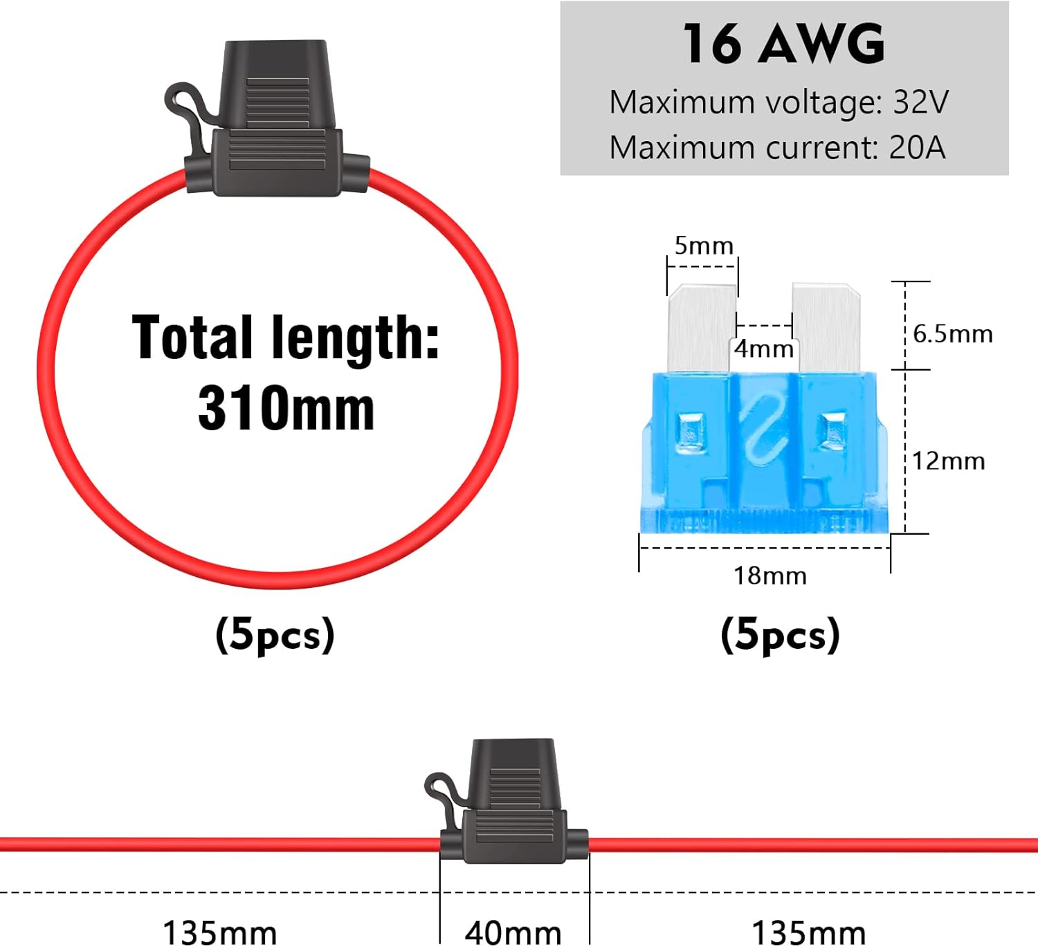 Thumbnail 3 de JatilEr inline fuse holder 12V 15A