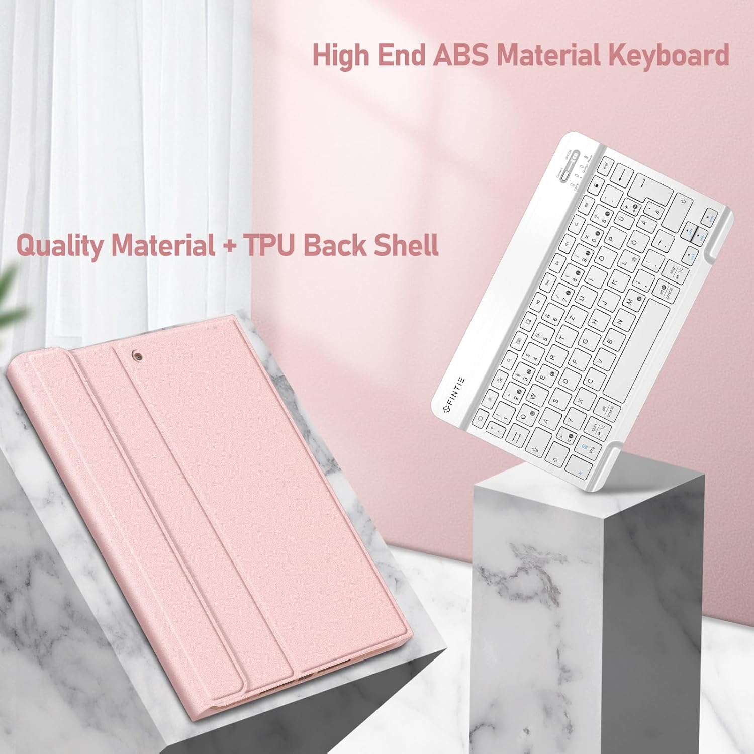 Thumbnail 3 de FINTIE Tastatur Hülle für iPad 10,2" (9/8/7. Gen, 2019–2021) mit QWERTZ, Pencil-Halter und magnetisch abnehmbarer Bluetooth-Tastatur