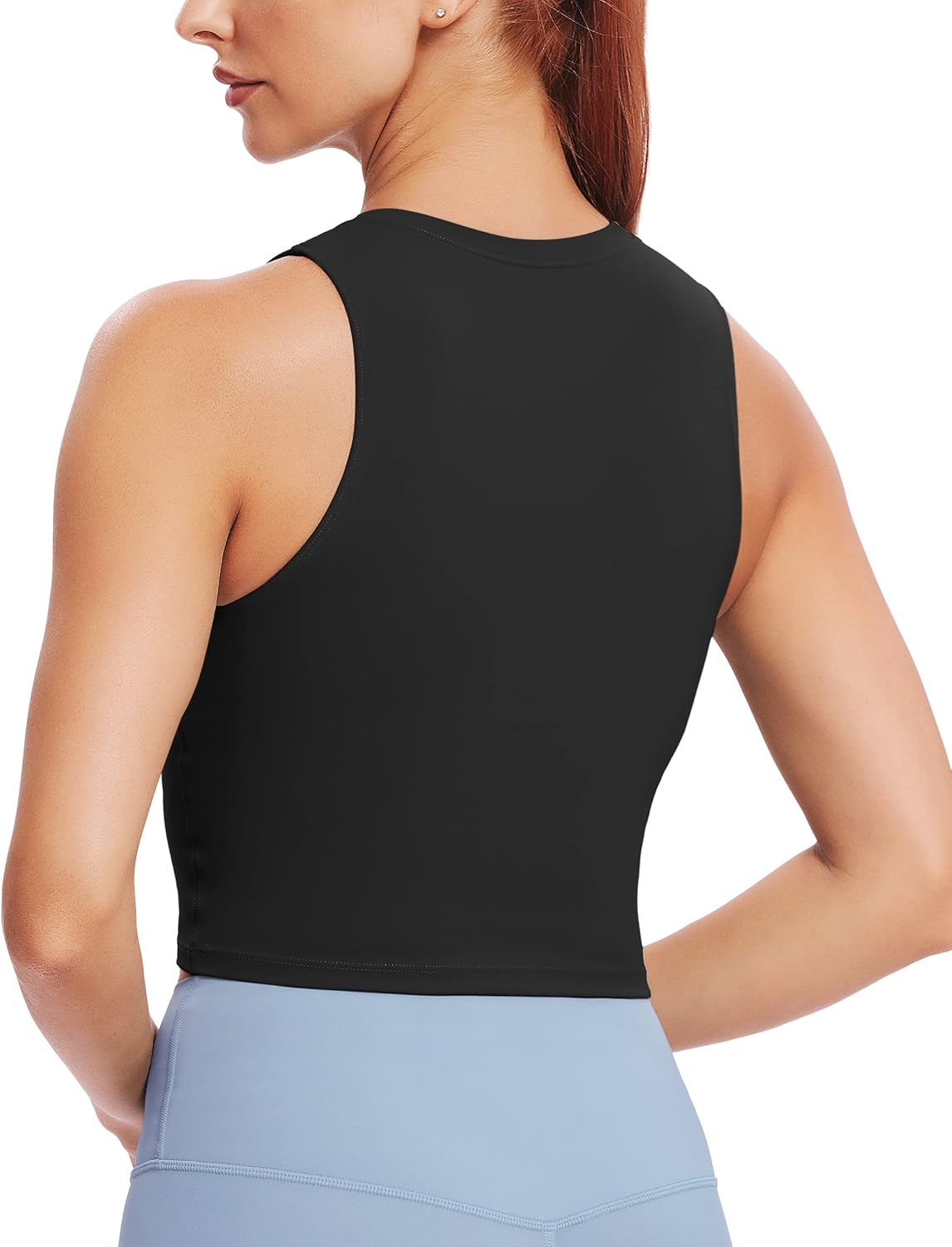 Detalle 2 de Natural Feelings Nudi Sports Bras for Women with Removable Padded Cups Yoga Tank Crop Top