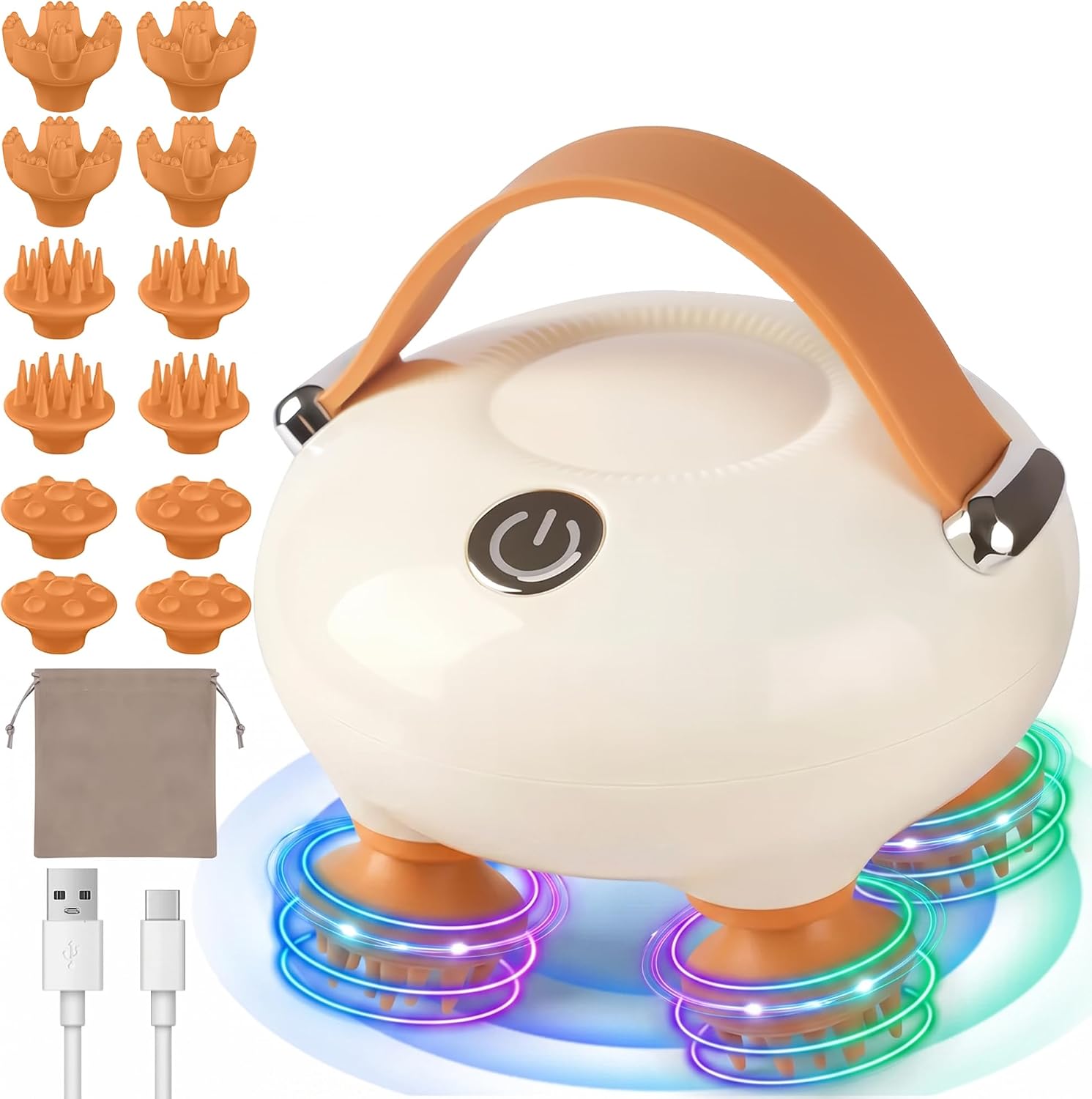 Detalle de IOOKNA Electric Scalp Massager, IP67 Waterproof