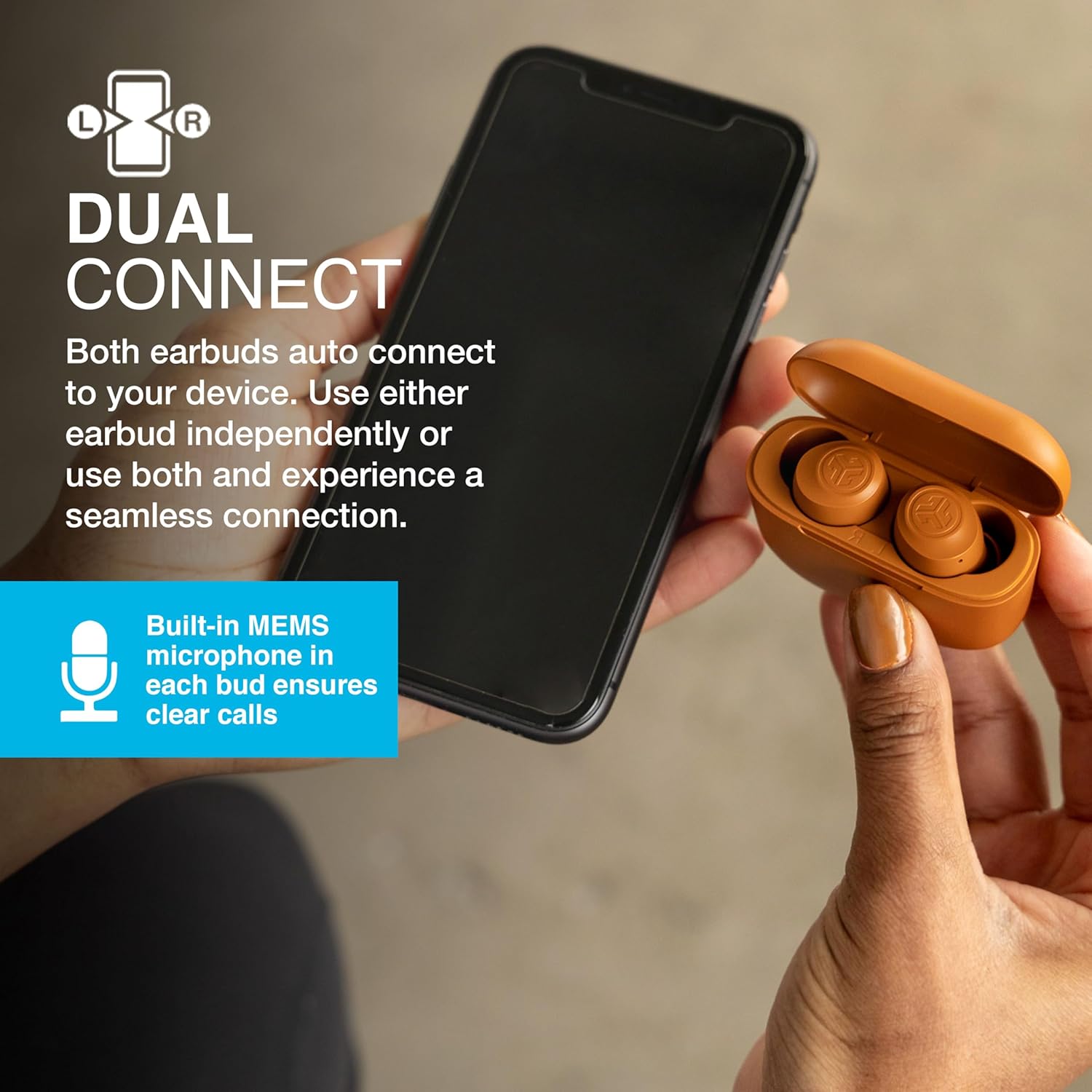 Thumbnail 4 de JLab Go Air Pop+ Tones écouteurs Bluetooth, jusqu’à 35 h d’autonomie