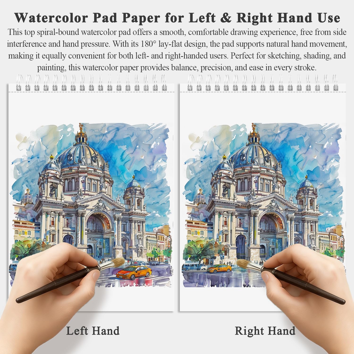Thumbnail 4 de Watercolor Sketchbook 10"x12" 140lb 32 Sheets