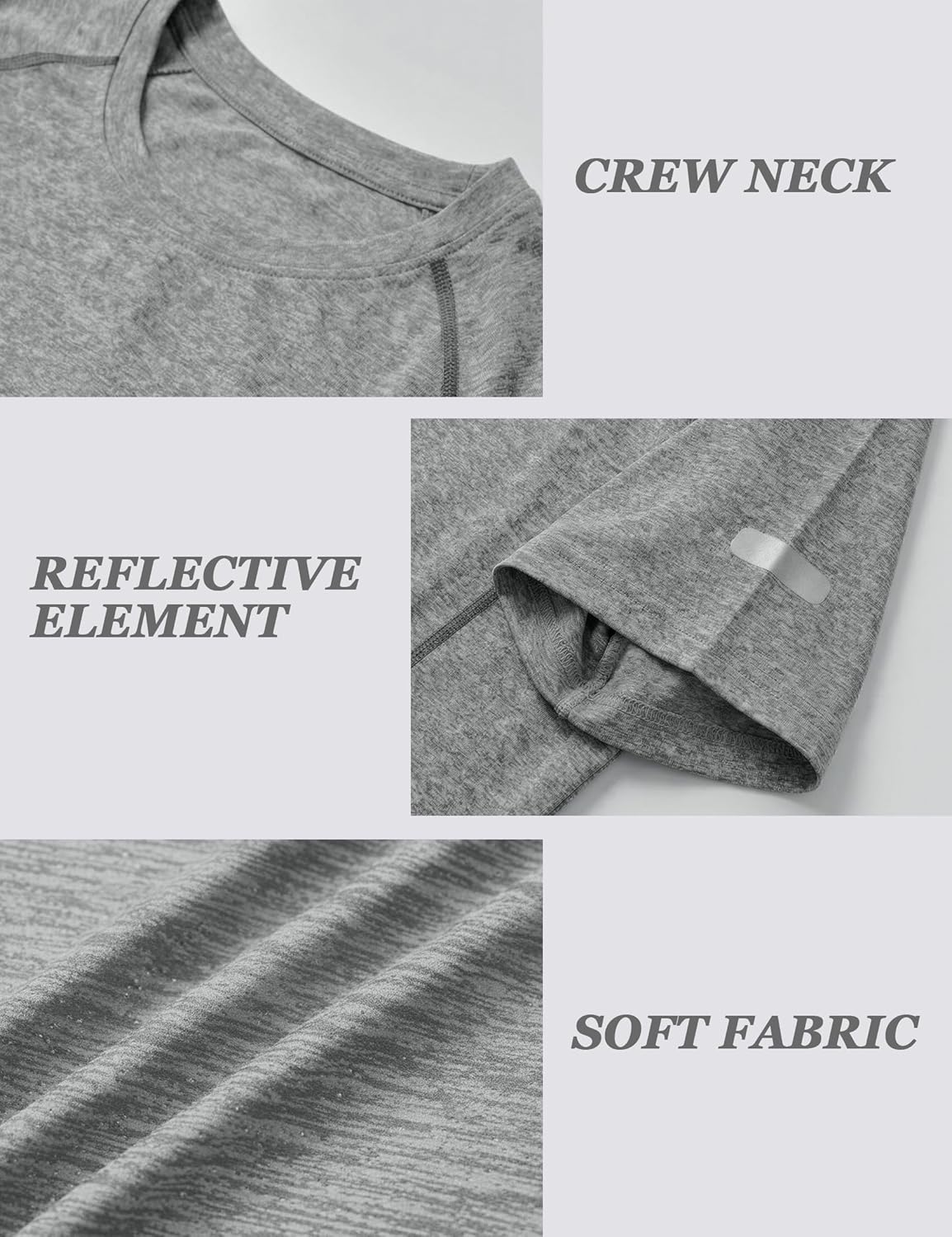 Thumbnail 3 de Wayleb Maglietta Sportiva Uomo traspirante in tessuto tecnico elastico per palestra e corsa (maniche corte)