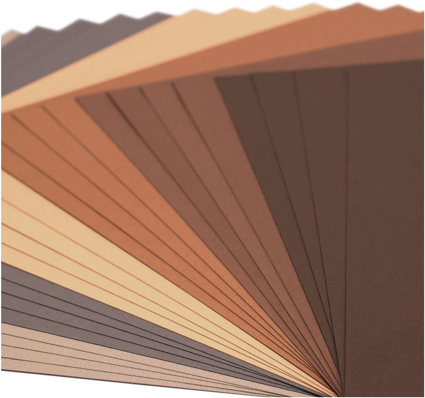 Detalle 2 de Florence Papier Cartonné Marron Rugueux 30,5 × 30,5 cm – 24 feuilles, 216 g/m²