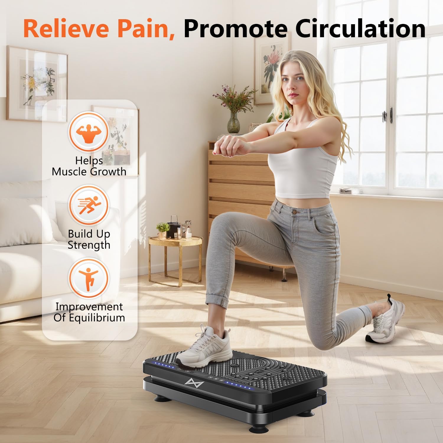 Detalle de AXV Vibration Plate Fitness Platform
