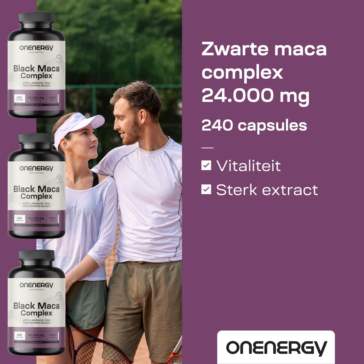 Thumbnail 4 de ONENERGY Zwarte Maca Complex, 240 capsules met extract 20:1