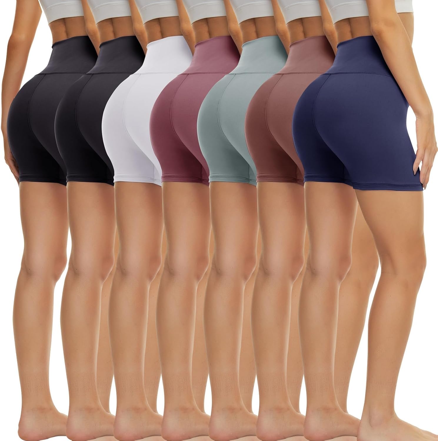 Thumbnail 4 de TNNZEET 7-Pack Biker Shorts 5'' High Waisted