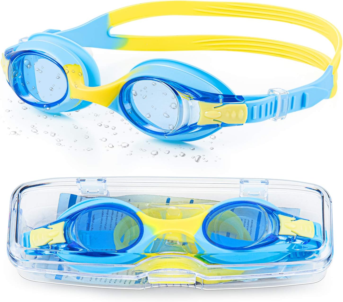 Detalle de Portzon Kids Swim Goggles with Silicone Seals