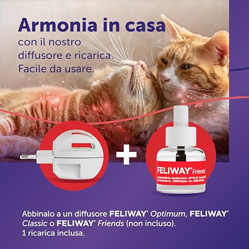 Thumbnail 2 de FeliWay Friends 1x30 Giorni Ricarica Calmante per Diffusore di Feromoni (48 ml) – Armonia tra gatti