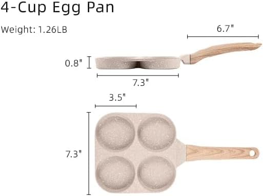 Thumbnail 4 de CAROTE 4-Cup Nonstick Egg Pan ⚙