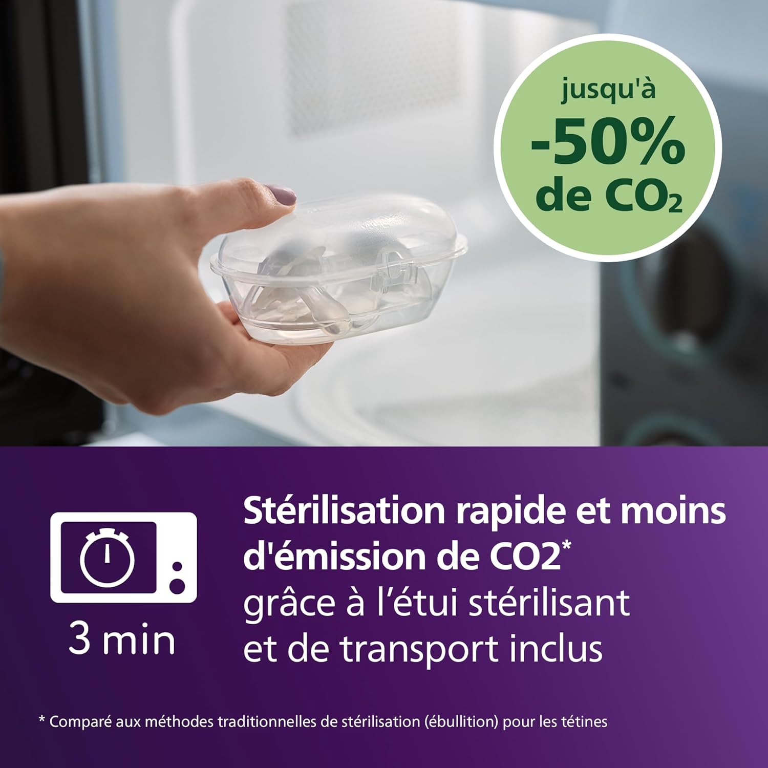 Thumbnail 5 de Philips Avent Sucettes ultra air SCF087/25 – tétines orthodontiques en silicone souple, lot de 4 (6 à 18 mois)