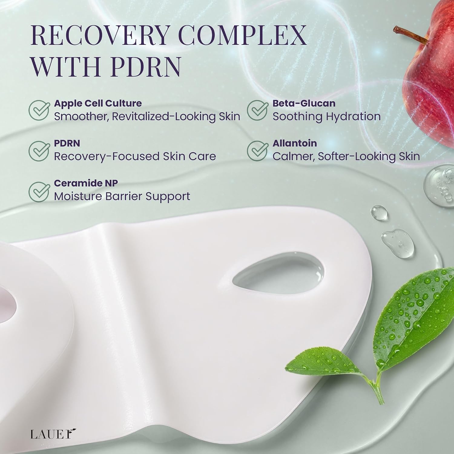 Detalle de LAUER COSMETIC Hydrogel Mask 5 Count