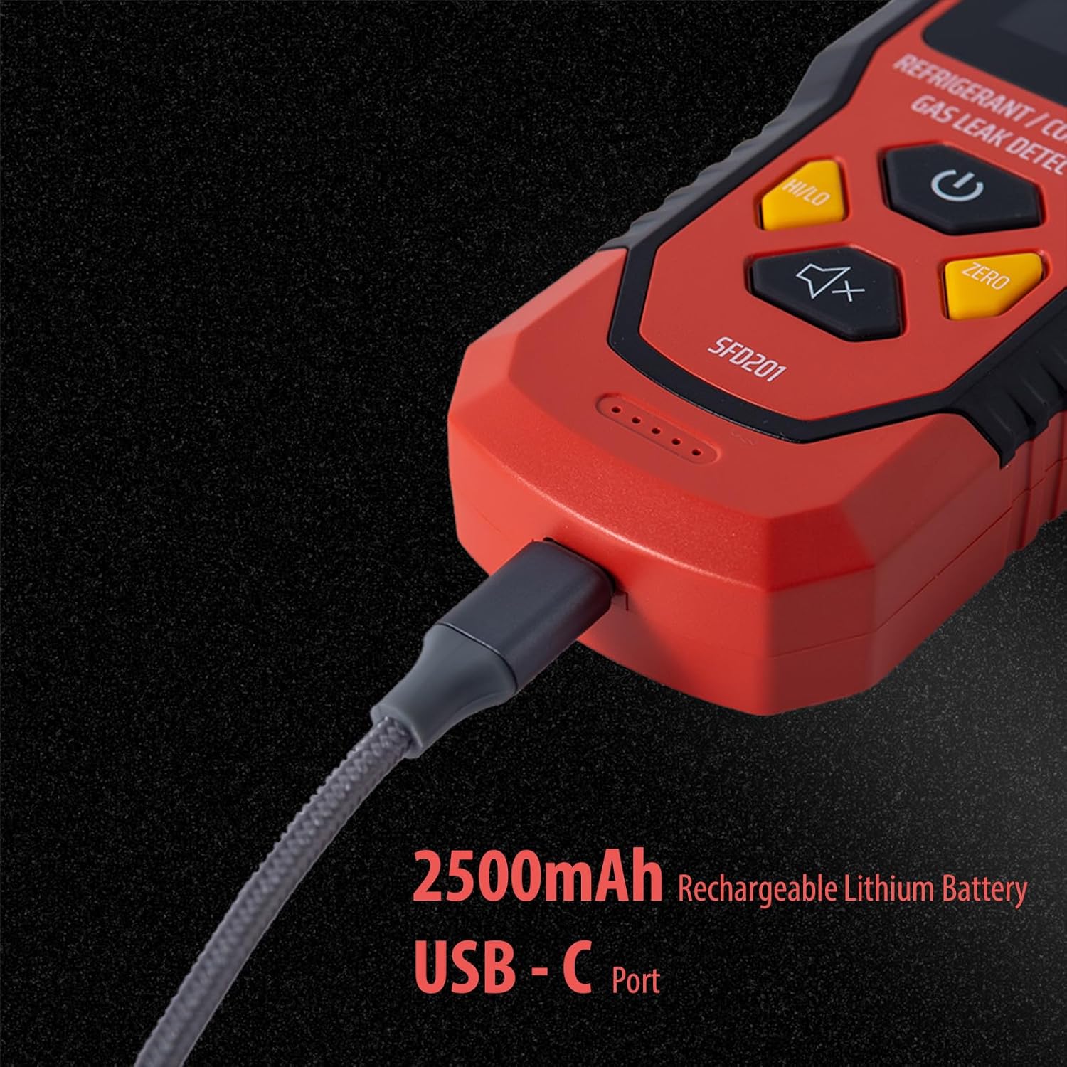 Thumbnail 3 de SENSYX SFD201 Rechargeable HVAC Refrigerant Leak Detector (Halogen Freon Sniffer)