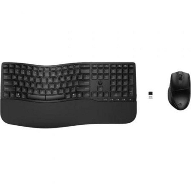 Detalle de Teclado HP 685 Comfort Dual Layout ES inalámbrico con ratón IA y Copilot