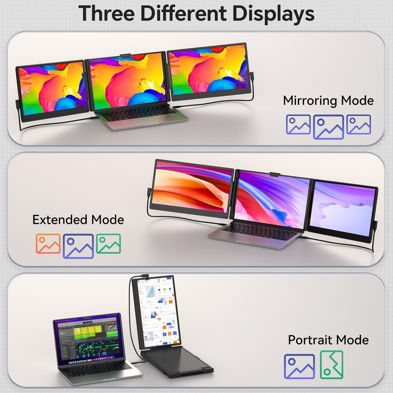 Thumbnail 5 de FEZOBR Laptop Screen Extender 14" Portable Monitor