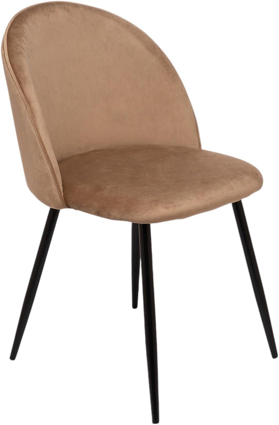 Detalle 1 de DMORA Stinson, set 2 sedie in velluto beige