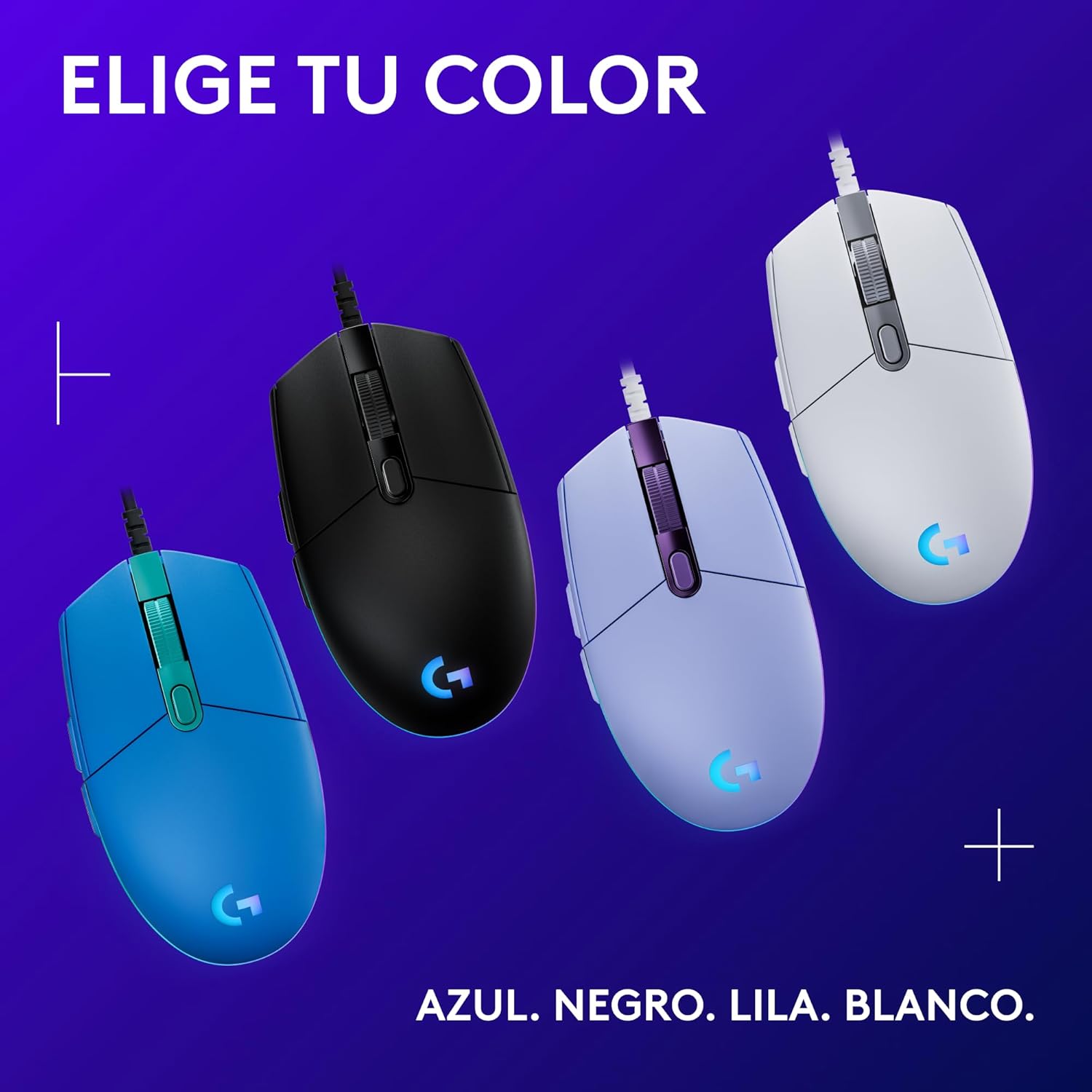Thumbnail 8 de Logitech G203 LIGHTSYNC Ratón Gaming RGB, 8,000 DPI, Azul 🖱