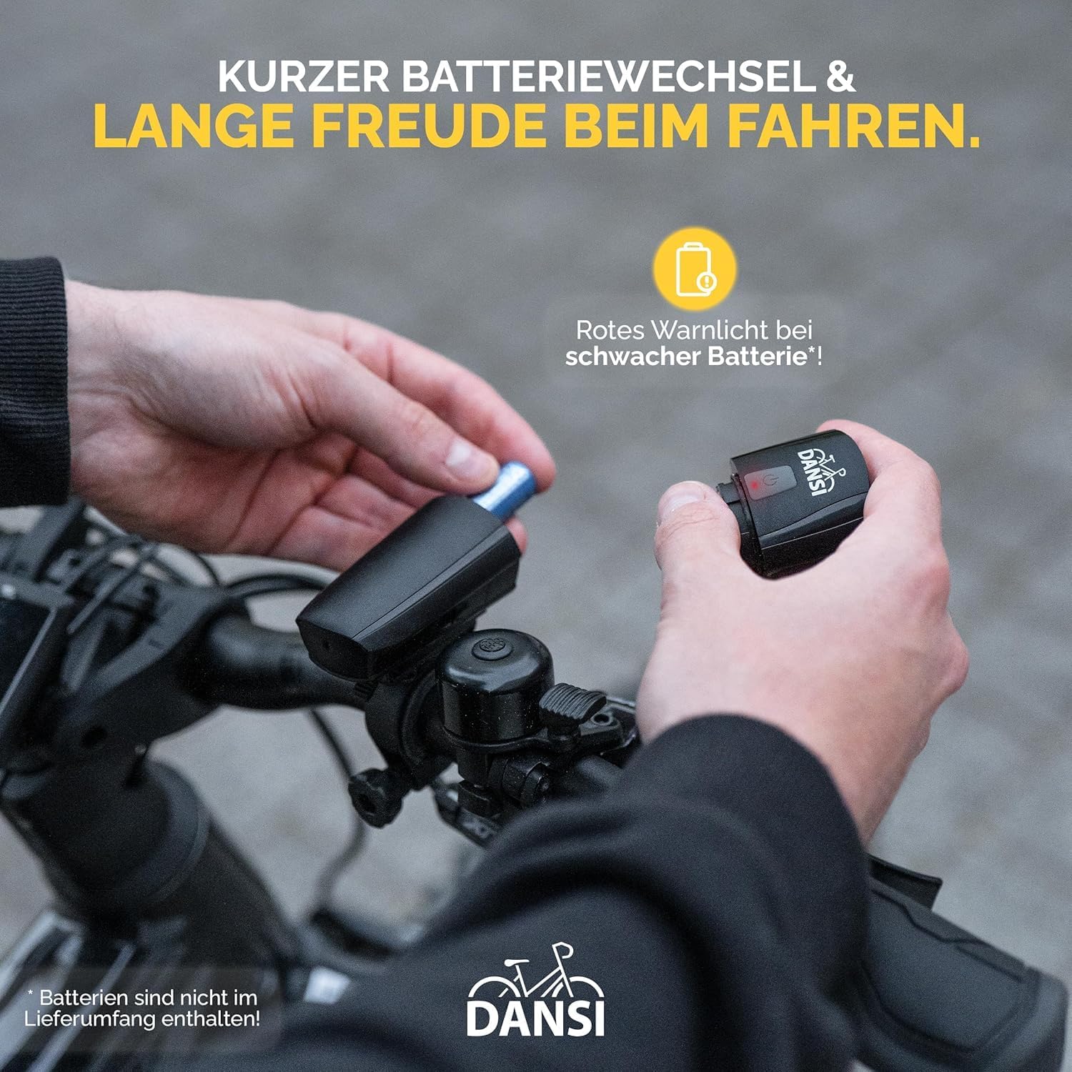 Thumbnail 3 de DANSI Fahrradleuchten-Set StVZO I LED-Fahrradlicht – Front und Rücklicht, 30/15 Lux