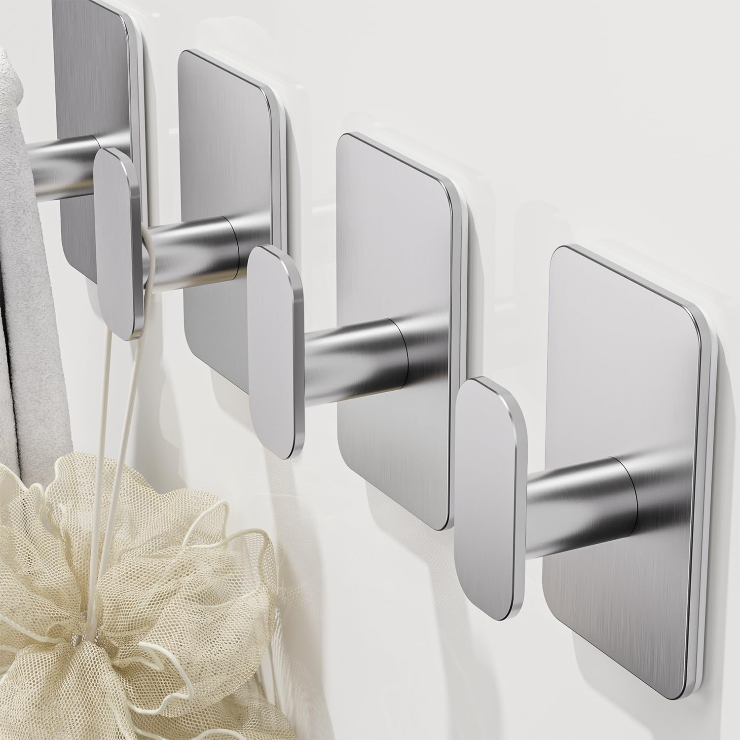 Detalle de Aikzik 4 Pack Large Self Adhesive Hooks 12kg