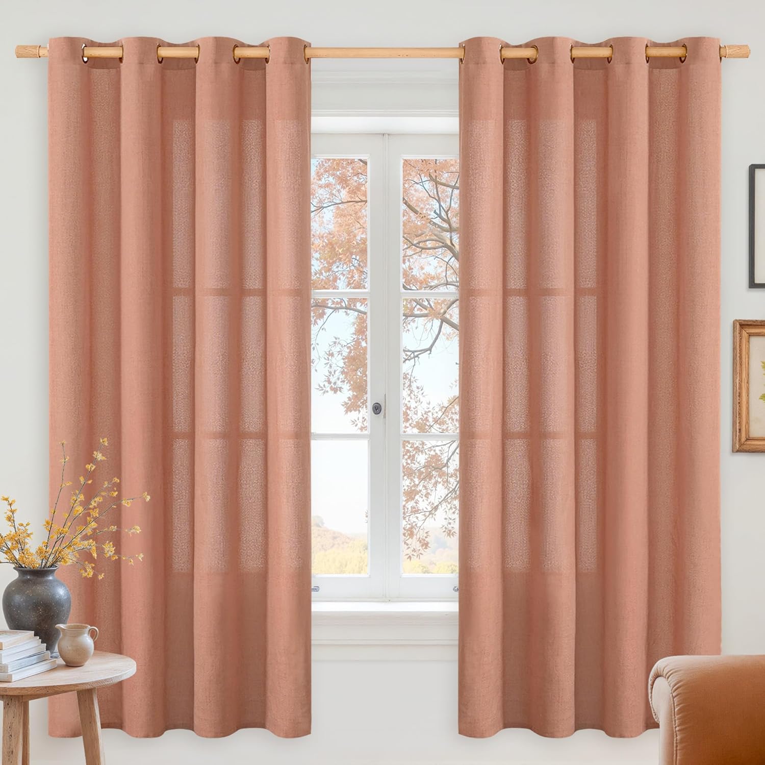 Detalle de YoungsTex Curtains, 63-Inch Length