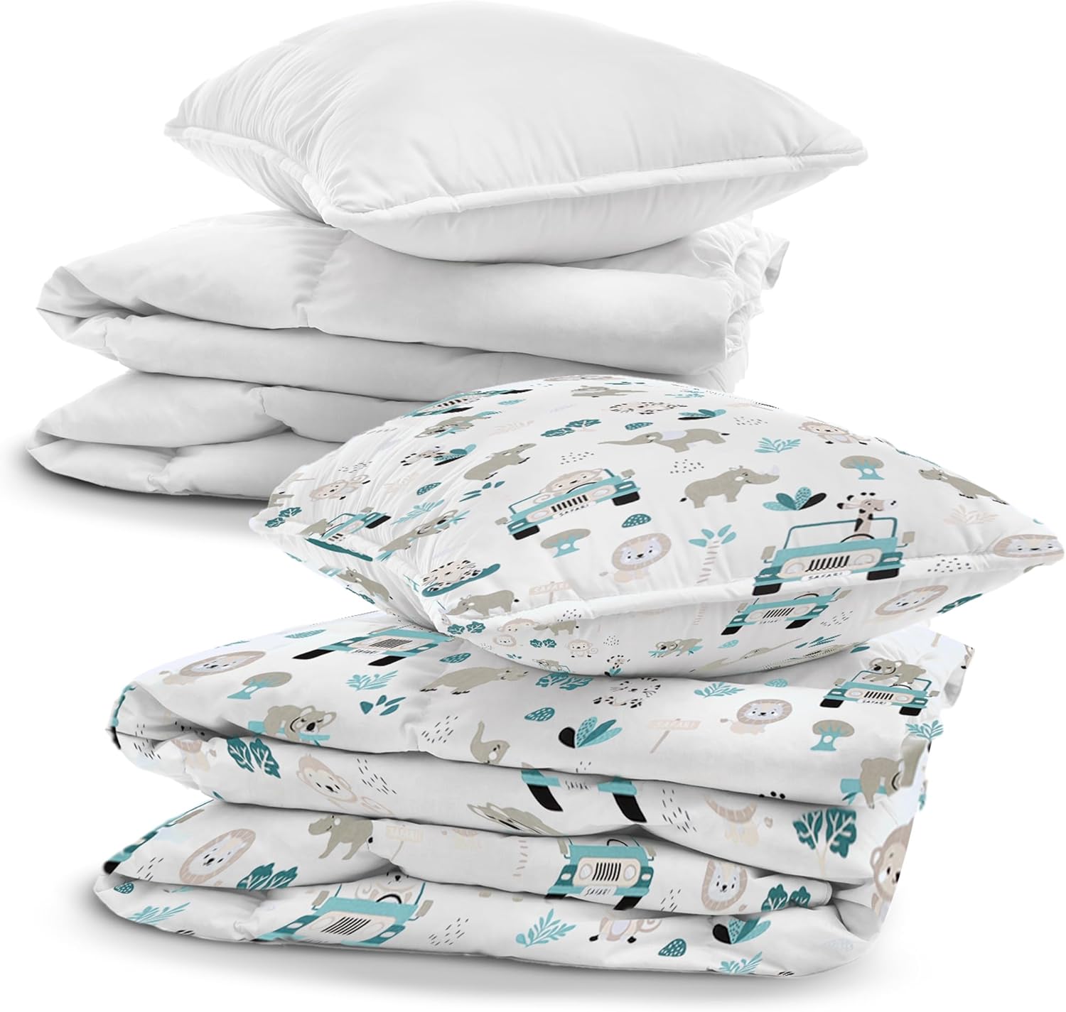 Thumbnail 6 de Totsy Baby Parure de lit bébé en coton 90x120 cm (couette + oreiller + housse de couette) avec taie d’oreiller 40x60 cm